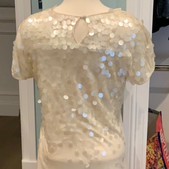 BEAUTIFUL REBECCA TAYLOR BLOUSE TEE SHIRT SZ 10 - Picture 2 of 5